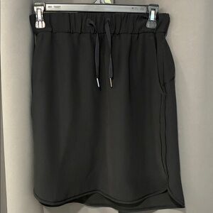 lululemon athletica Black Drawstring Mini Skirt